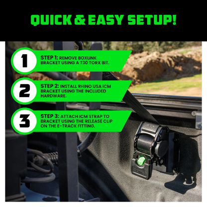 Bed-Mounted Retractable Ratchet Straps (Ford Trucks)