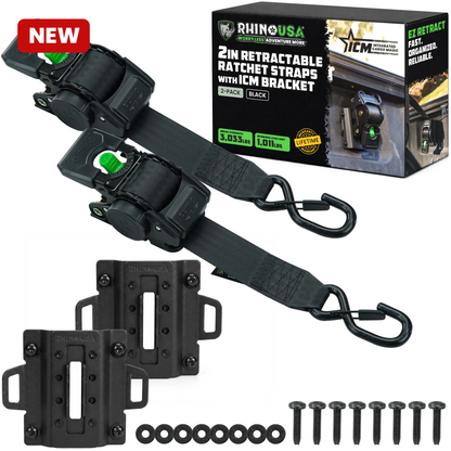 Bed-Mounted Retractable Ratchet Straps (Ford Trucks)