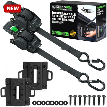 Bed-Mounted Retractable Ratchet Straps (Ford Trucks)